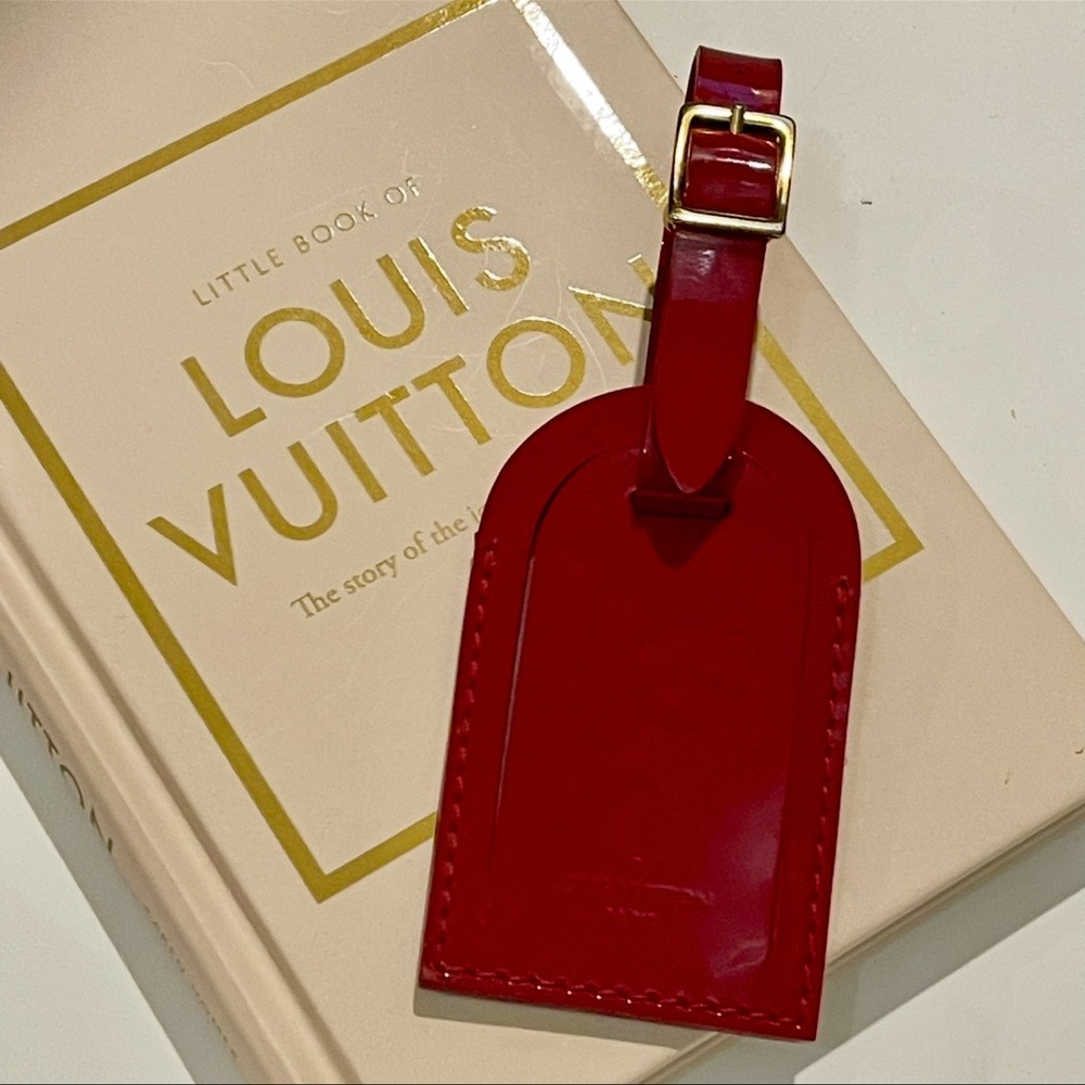 LV Red Vernis Luggage Tag